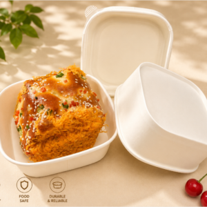 disposable square paper food container